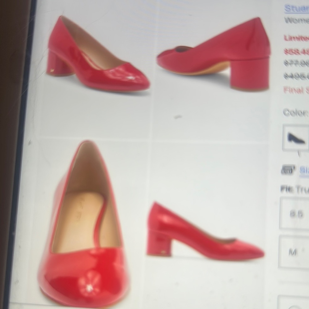 Vionic Glossy Red Block Heels